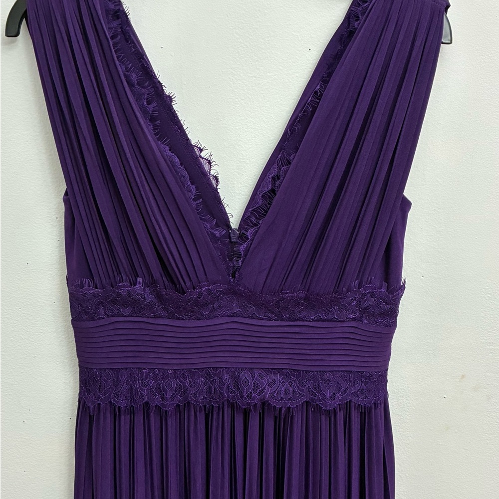 ASOS Maternity Purple Ruched Maxi Dress - Picture 2 of 4